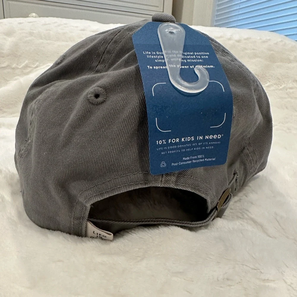 Life Is Good Gray Flower Hat - Picture 8 of 10